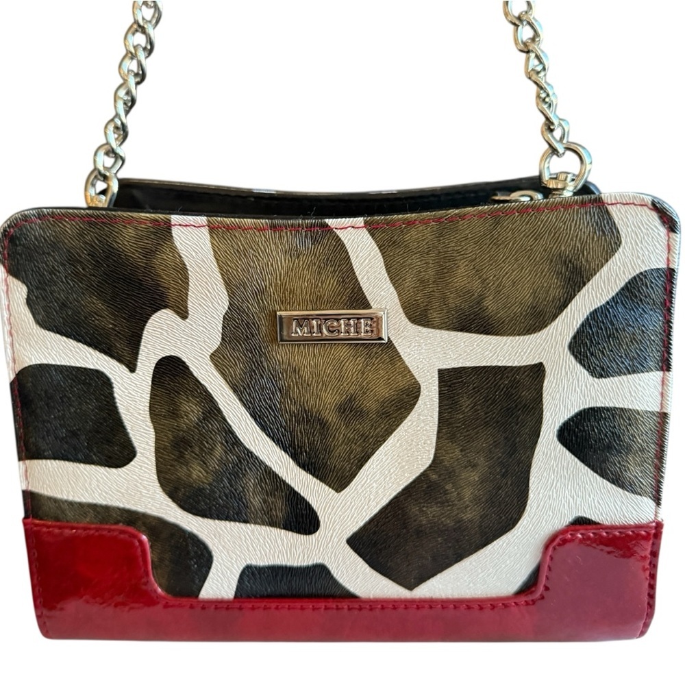 MICHE Giraffe Print handbag